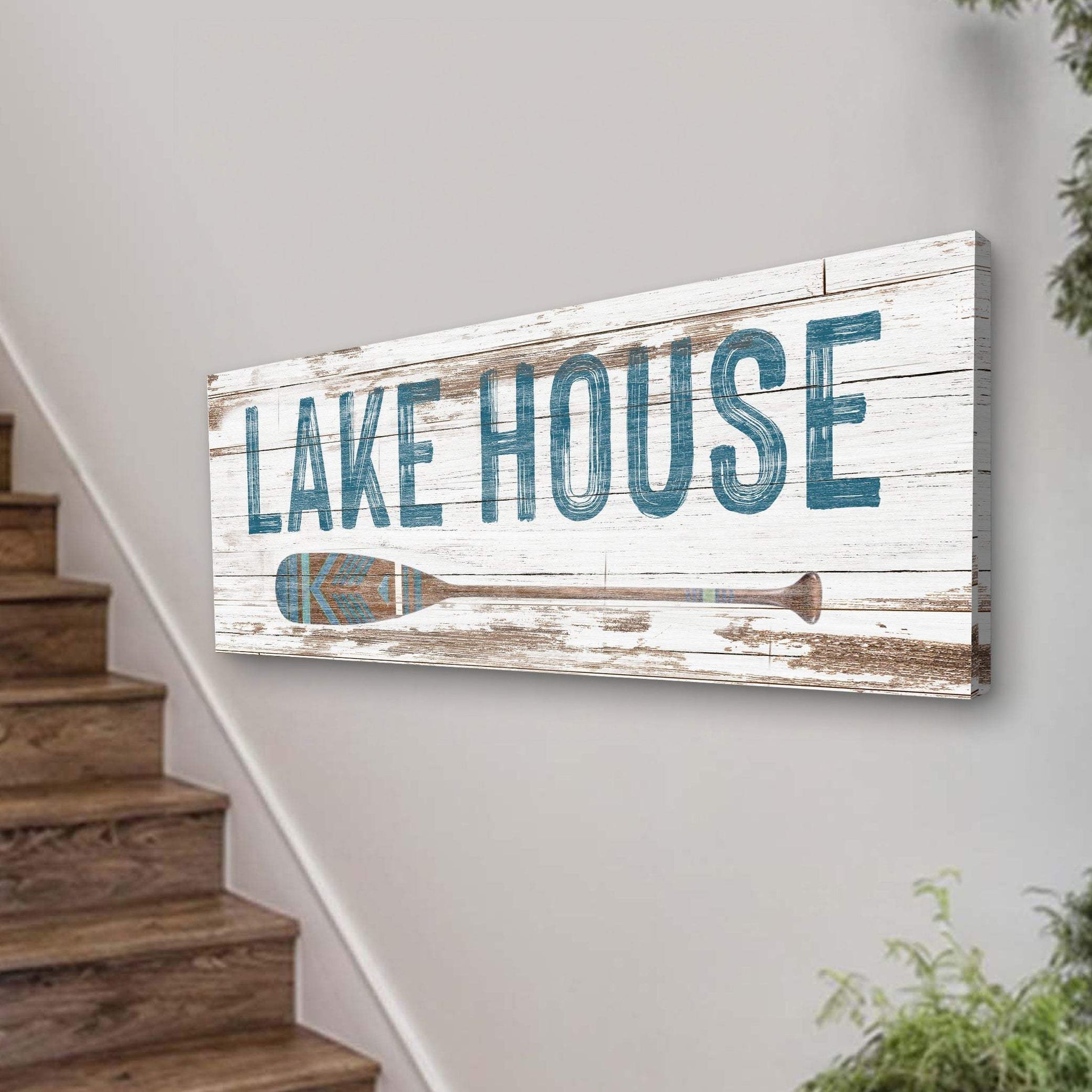 Lake House Coastal Sign II - Tailored Canvases - Flyclothing LLC