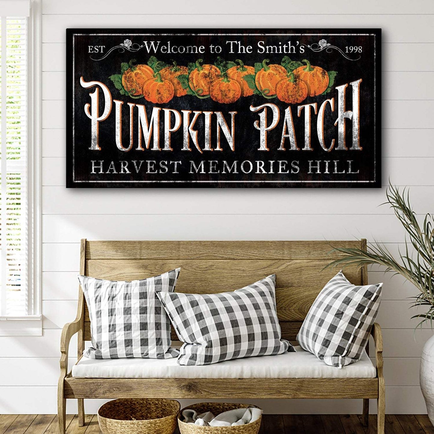 Personalized Pumpkin Patch Sign IX - Tailored Canvases - Flyclothing LLC
