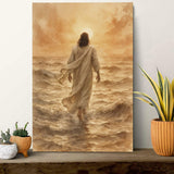 Jesus Christ Walking On Water Faith Wall Art VI - Tailored Canvases - Flyclothing LLC