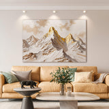 Golden Peaks Wall Art - Tailored Canvases - Flyclothing LLC