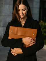 MacBook Leather Laptop Sleeve - Classy Leather Bags - Flyclothing LLC