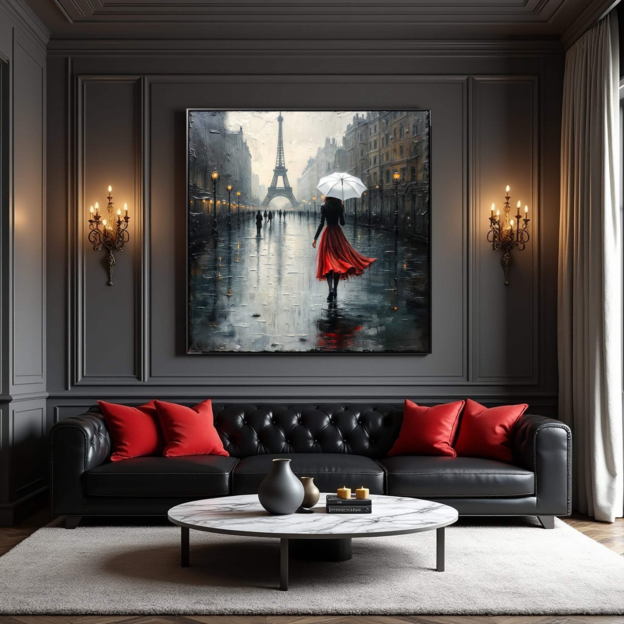 Paris Stroll Painting Wall Art - Tailored Canvases - Flyclothing LLC