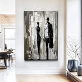Beige & Black Minimalist Wall Art - Tailored Canvases - Flyclothing LLC