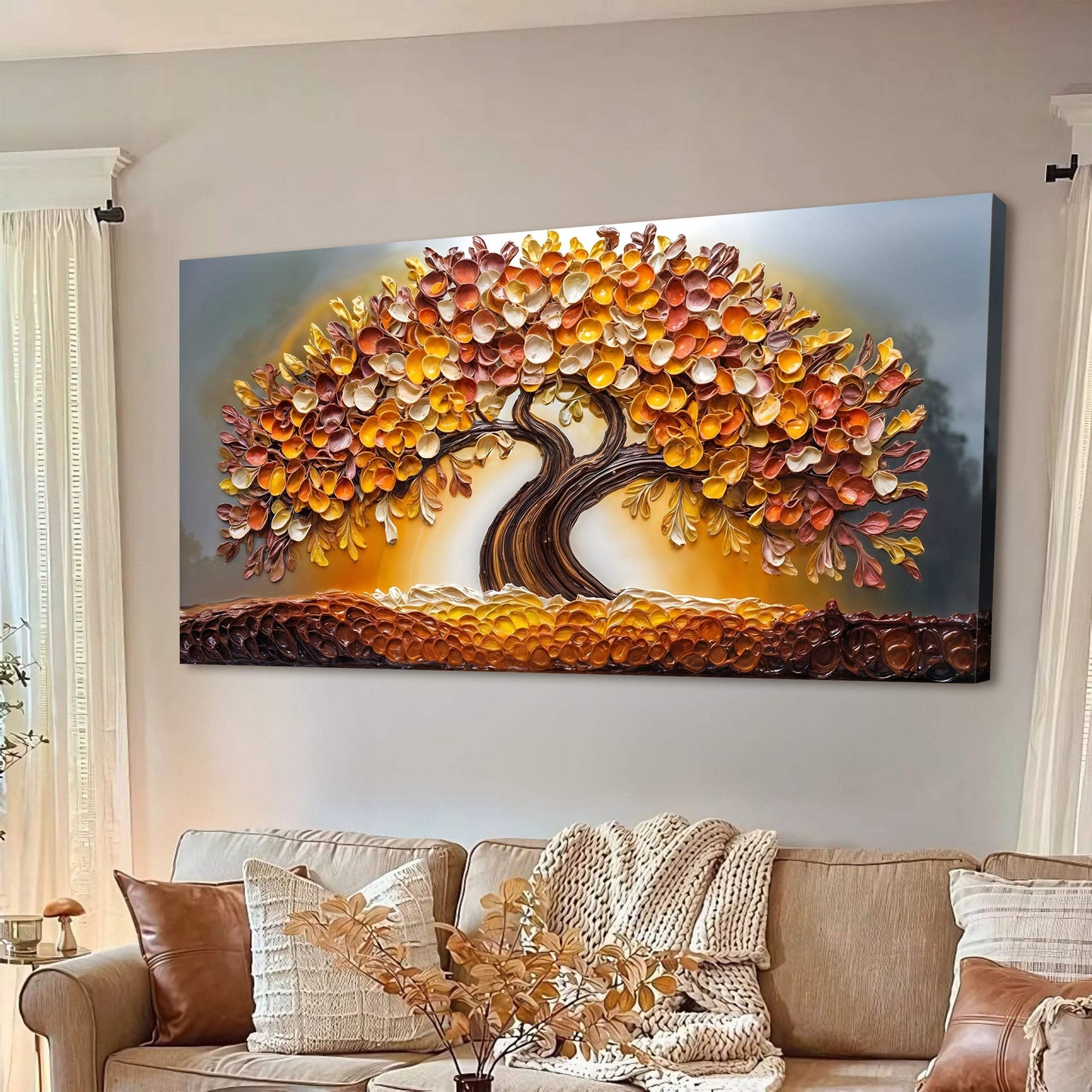 Golden Autumn Wall Art - Tailored Canvases - Flyclothing LLC