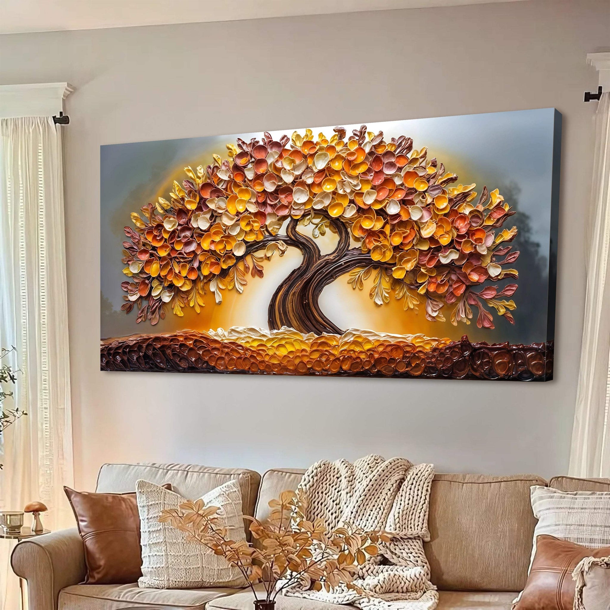 Golden Autumn Wall Art - Tailored Canvases - Flyclothing LLC