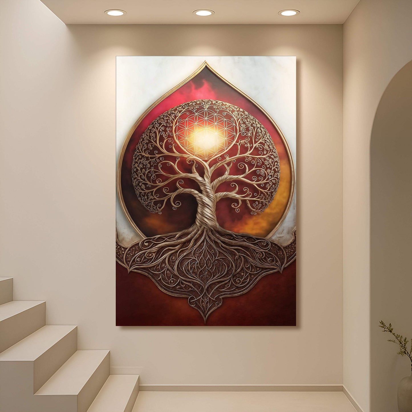 Tree of Life: Sacred Geometry Abstract Wall Art - Tailored Canvases - Flyclothing LLC