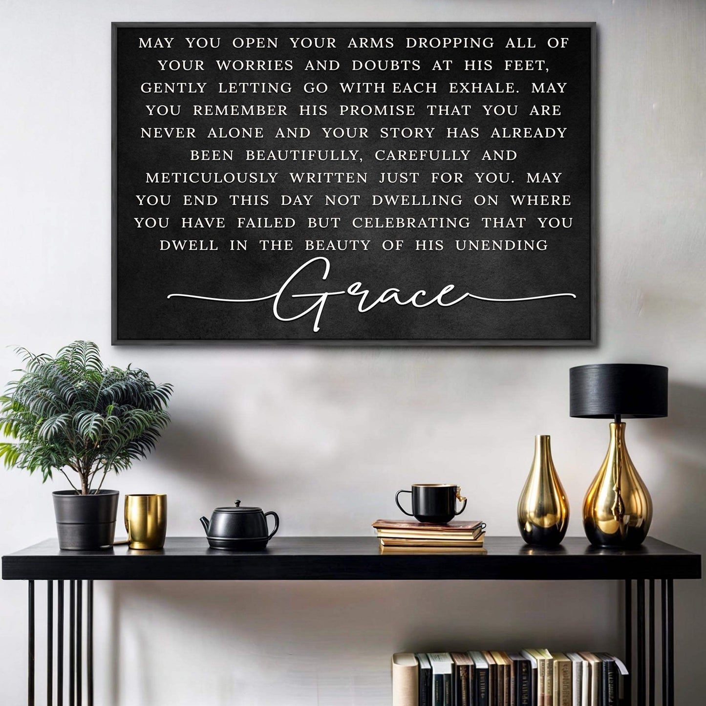 Unending Grace Faith Sign - Tailored Canvases - Flyclothing LLC