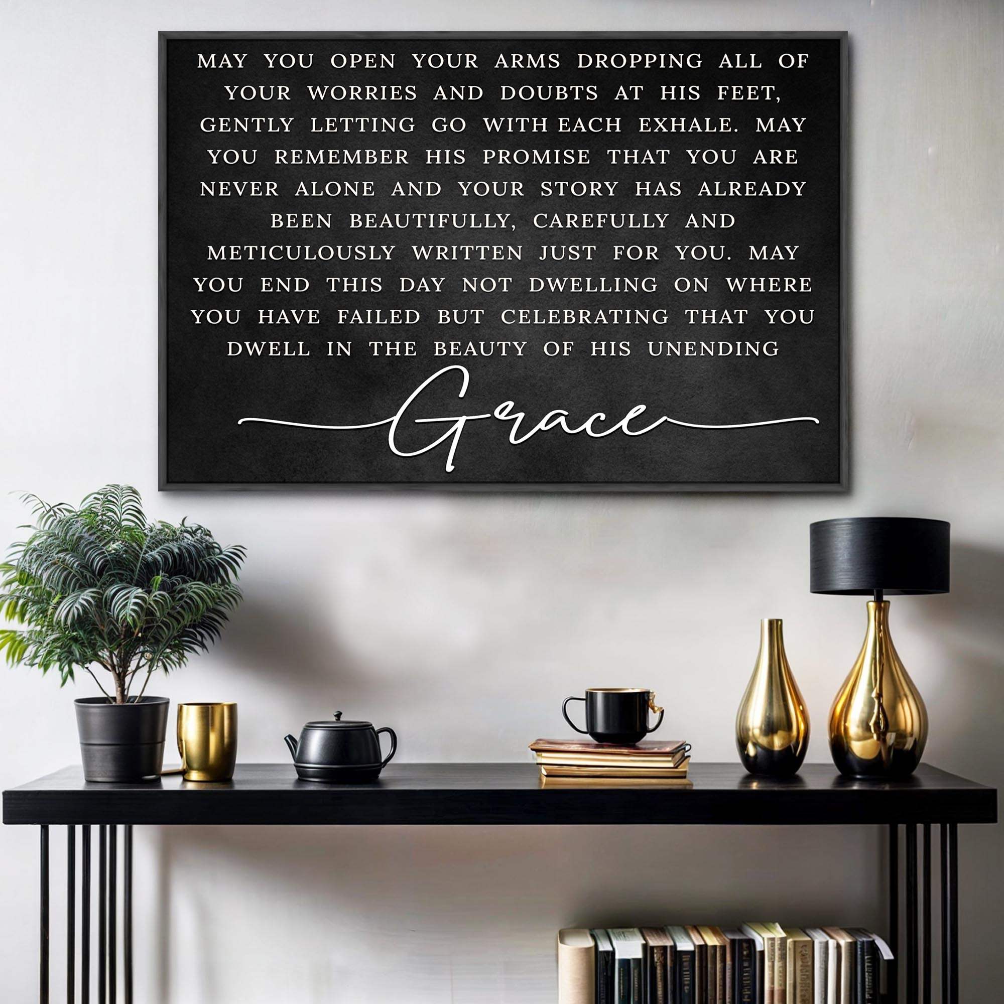 Unending Grace Faith Sign - Tailored Canvases - Flyclothing LLC