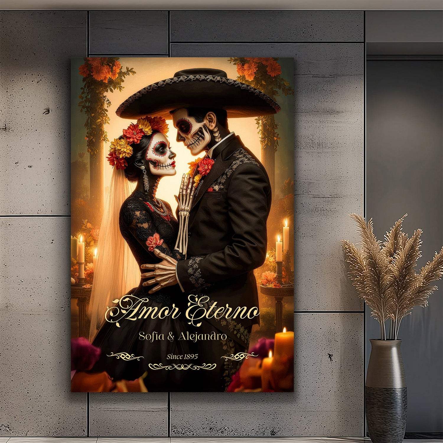 Personalized Eternal Love Halloween Sign - Tailored Canvases - Flyclothing LLC