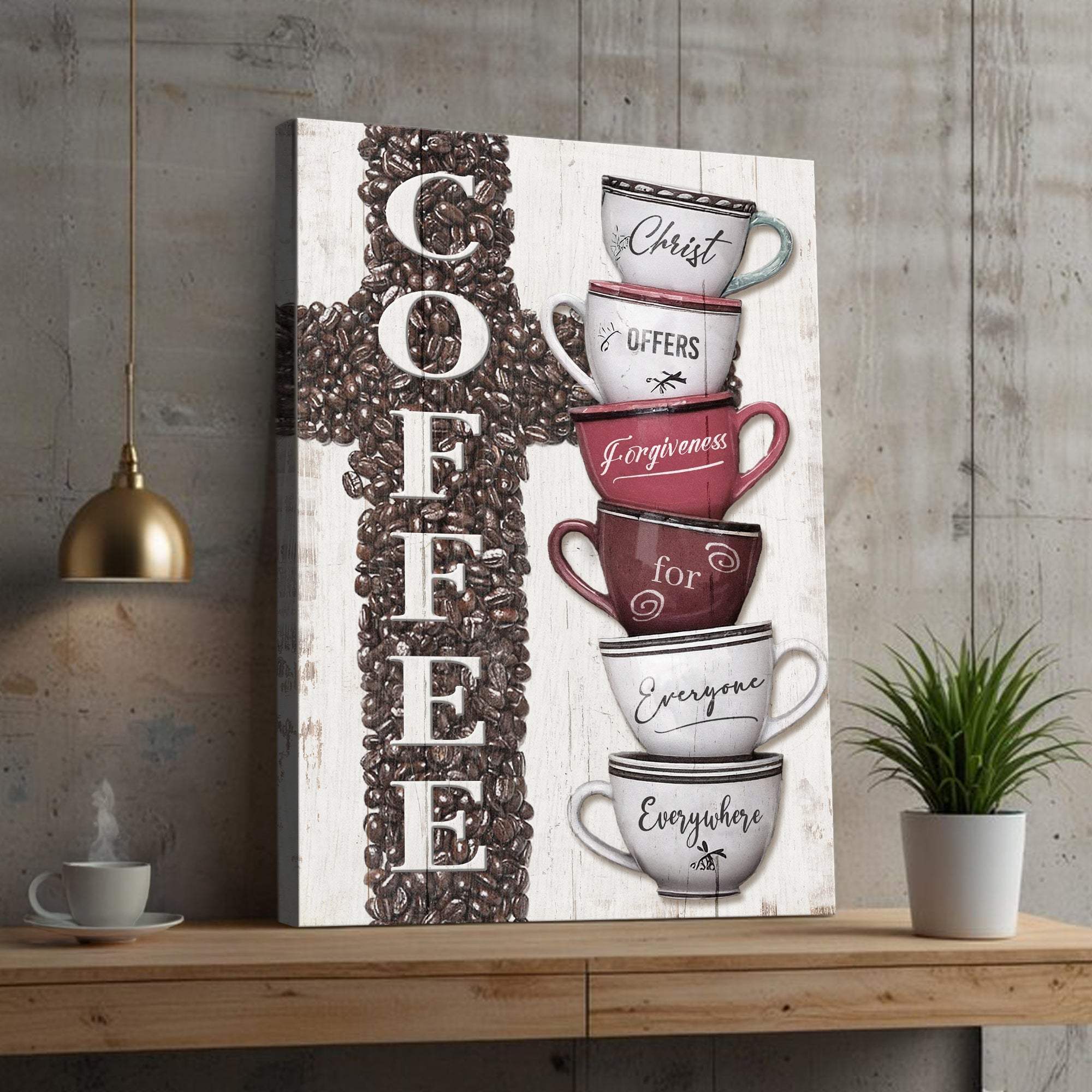 Our COFFEE Faith Sign IV - Tailored Canvases - Flyclothing LLC