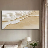 Neutral Ocean Waves Wall Art - Tailored Canvases - Flyclothing LLC