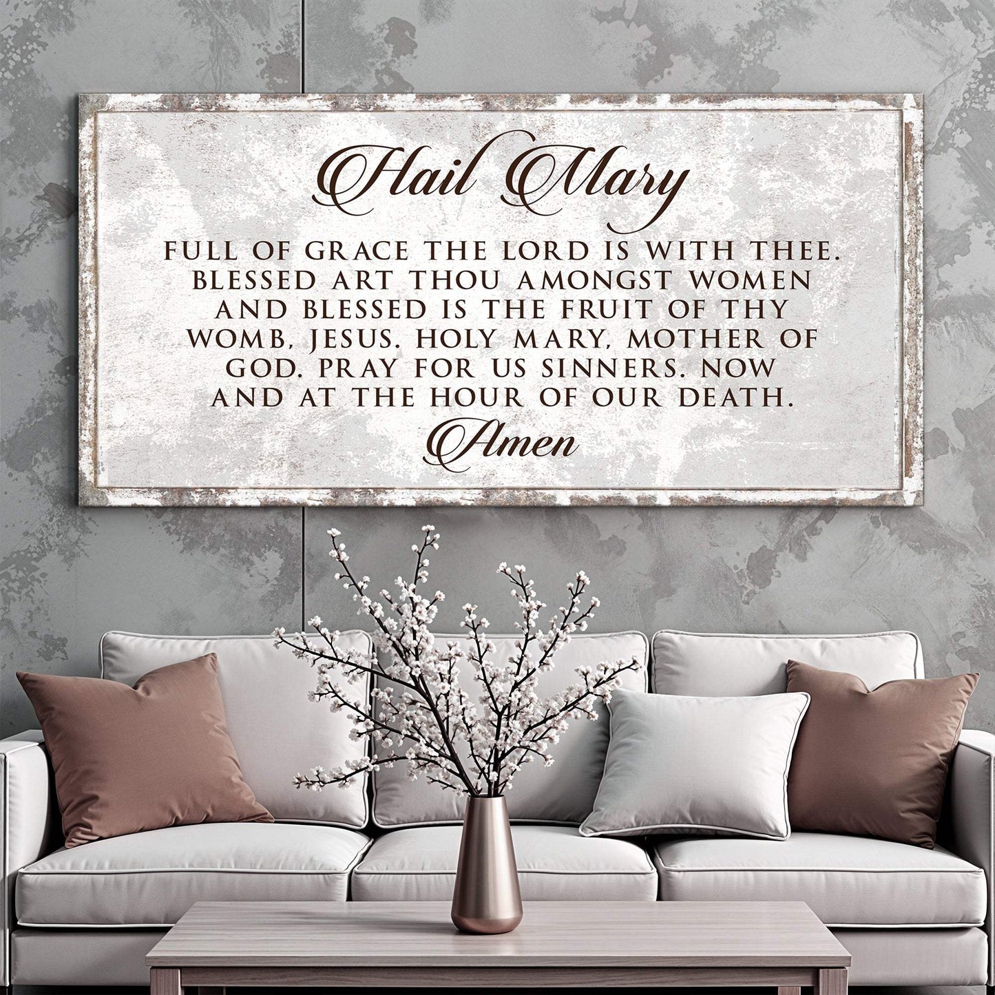 The Hail Mary Faith Sign II - Tailored Canvases - Flyclothing LLC