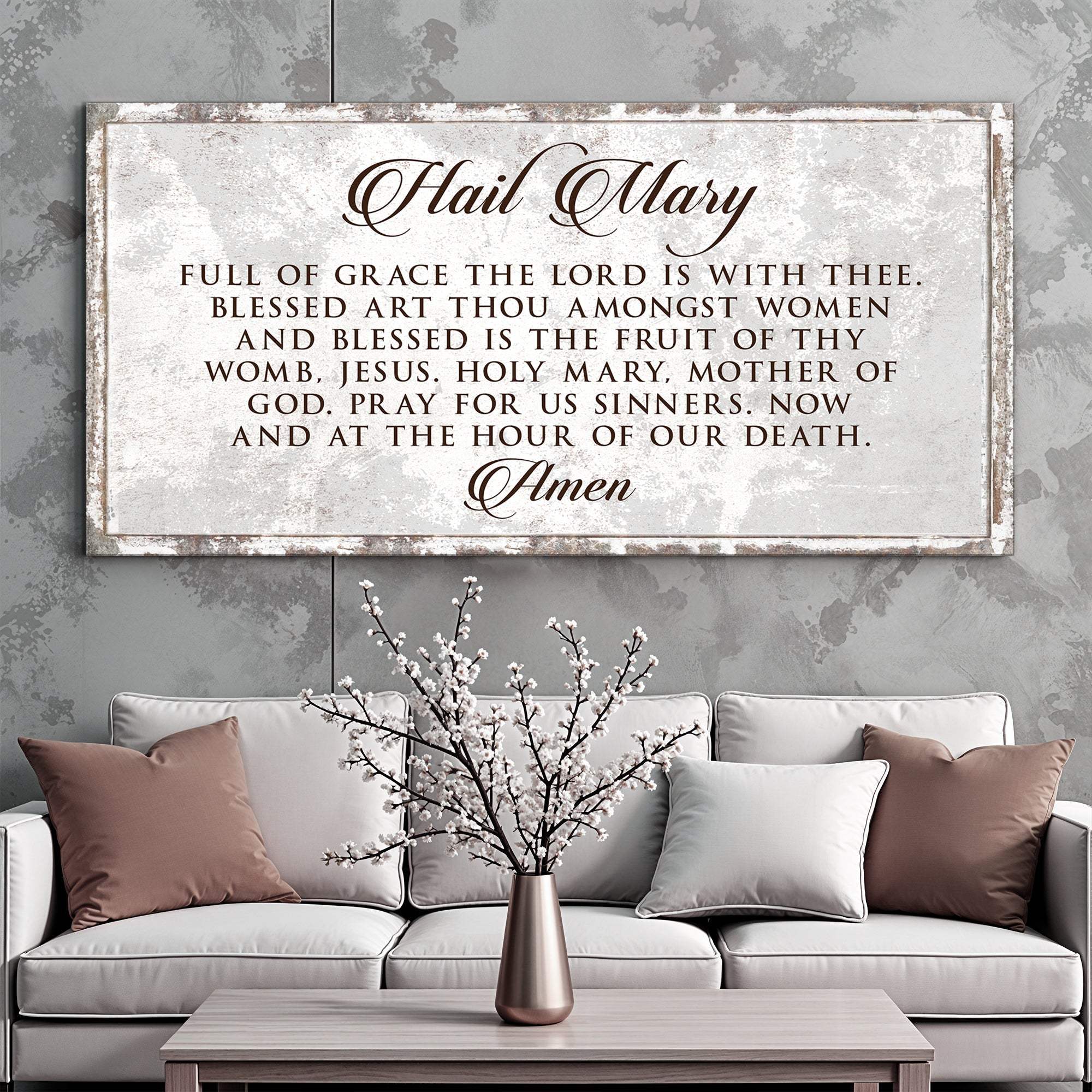The Hail Mary Faith Sign II - Tailored Canvases - Flyclothing LLC