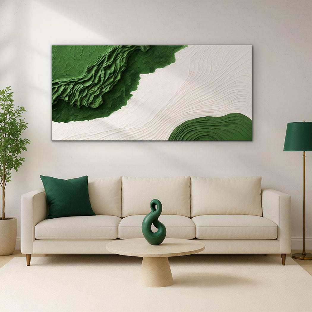 Green Rivers Abstract Wall Art IX - Tailored Canvases - Flyclothing LLC