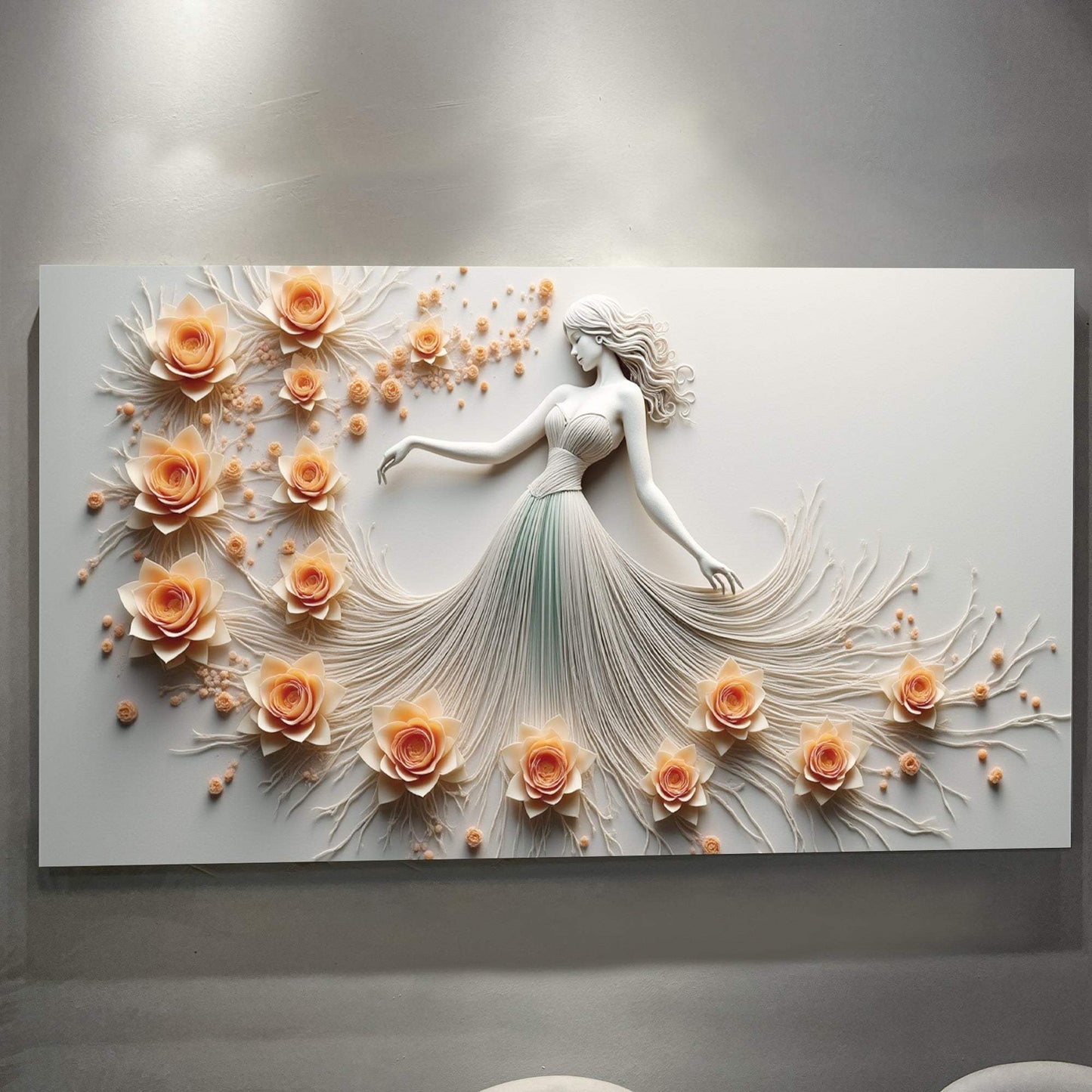 Modern Minimalist Woman Dance Wall Art - Tailored Canvases - Flyclothing LLC