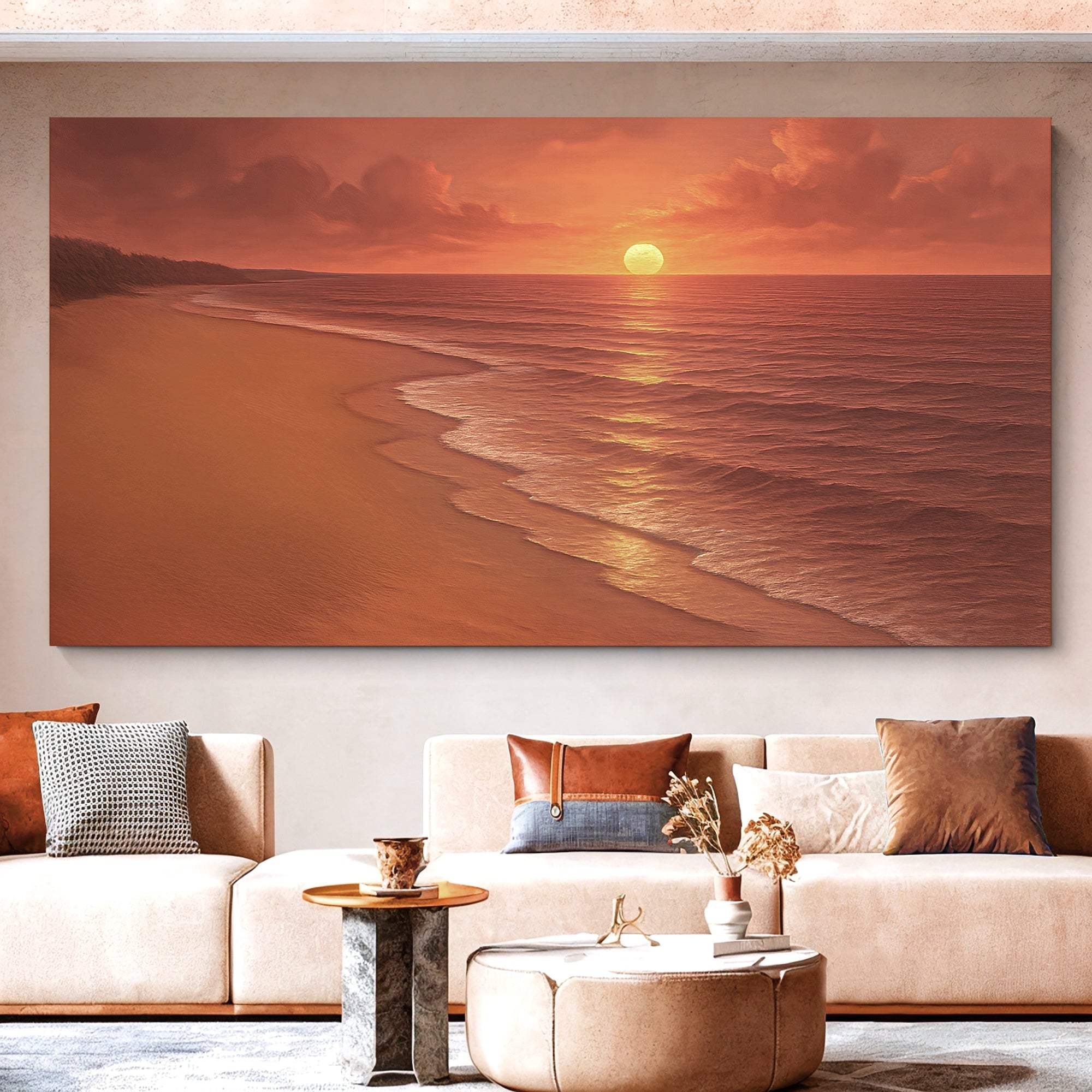Beach Shoreline Coastal Wall Art VII - Tailored Canvases - Flyclothing LLC