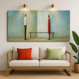 Confrontation Abstract Wall Art - Tailored Canvases - Flyclothing LLC