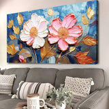 Golden Petals Impasto Wall Art - Tailored Canvases - Flyclothing LLC