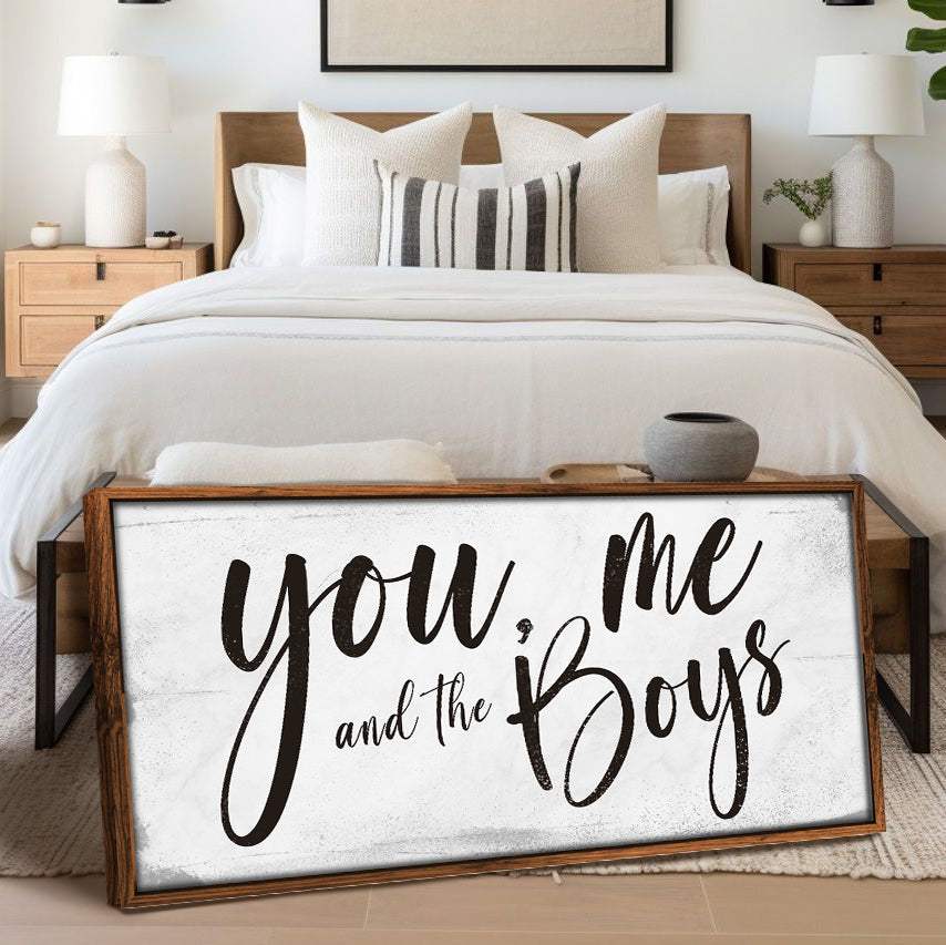You Me and the Boys Farmhouse Bedroom Sign III - Tailored Canvases - Flyclothing LLC