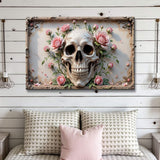 3D Rose And Skull Wall Art V - Tailored Canvases - Flyclothing LLC
