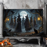 Coven of Witches Halloween Wall Art - Tailored Canvases - Flyclothing LLC