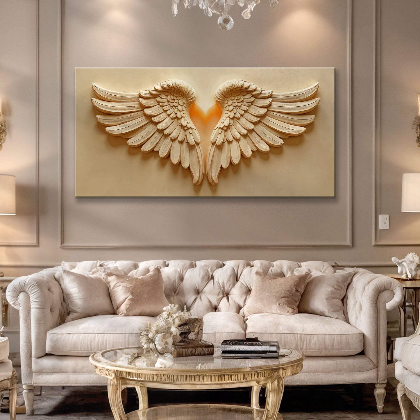 Wings Of Devotion Wall Art - Tailored Canvases - Flyclothing LLC
