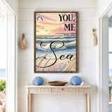 You Me and the Sea Coastal Sign - Tailored Canvases - Flyclothing LLC