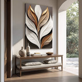Elegant 3D Leaf Wall Art - Tailored Canvases - Flyclothing LLC