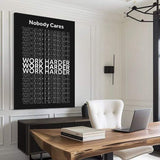 Work Harder Motivational Wall Sign - Tailored Canvases - Flyclothing LLC