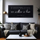 Be Completely Humble And Gentle - Ephesians 4:2 Faith Sign III - Tailored Canvases - Flyclothing LLC