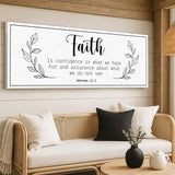 Faith Is Confidence - Hebrews 11:1 Faith Sign - Tailored Canvases - Flyclothing LLC