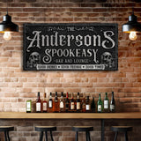 Personalized Spookeasy Bar Sign II - Tailored Canvases - Flyclothing LLC