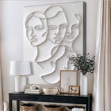 3D Minimalist Faces Wall Art - Tailored Canvases - Flyclothing LLC