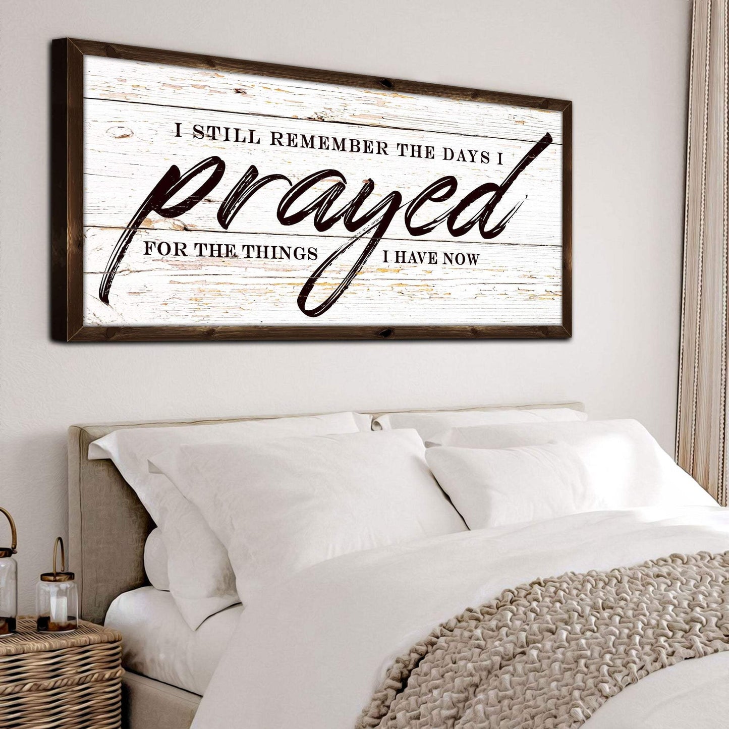 I Still Remember The Days I Prayed Faith Sign II - Tailored Canvases - Flyclothing LLC