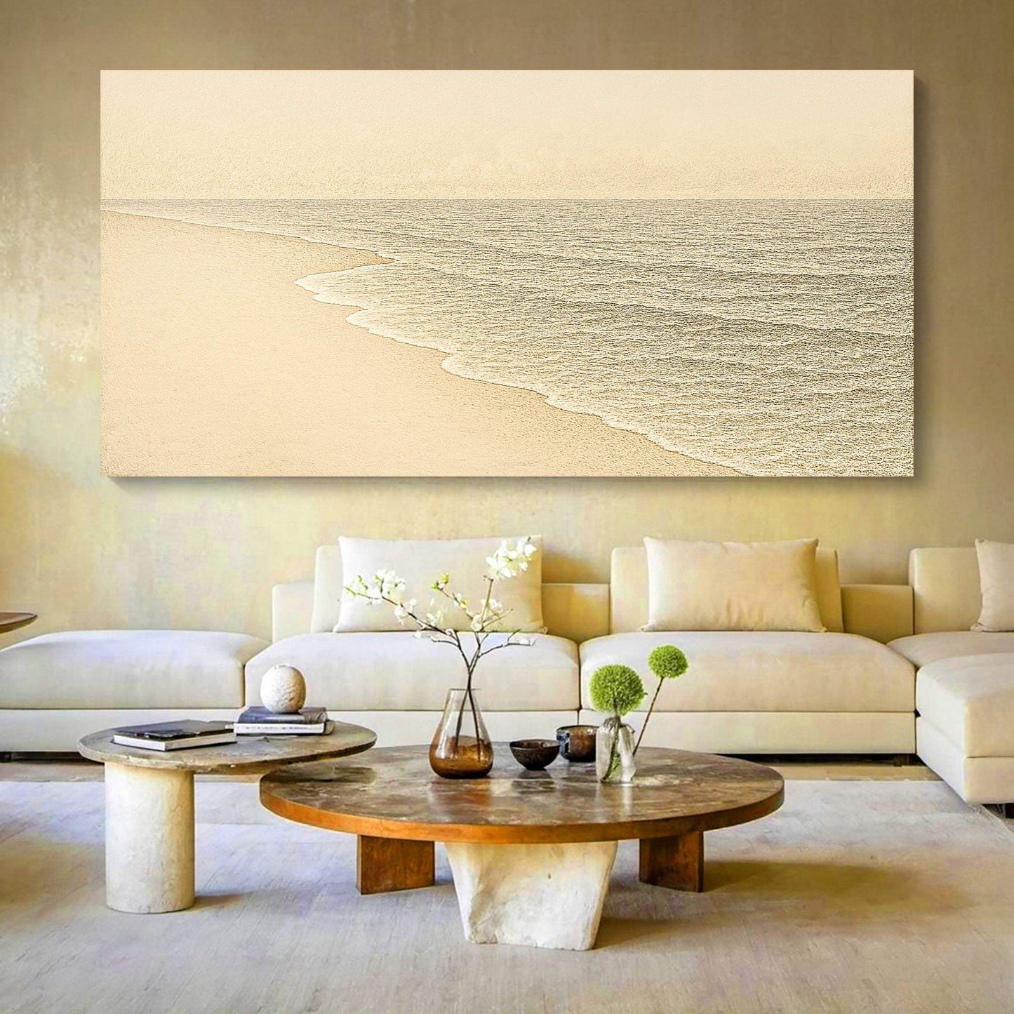 Beach Shoreline Coastal Wall Art III - Tailored Canvases - Flyclothing LLC