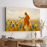 Jesus Speaking To Crowd Faith Wall Art II - Tailored Canvases - Flyclothing LLC