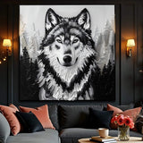 3D Wolf Wall Art IV - Tailored Canvases - Flyclothing LLC