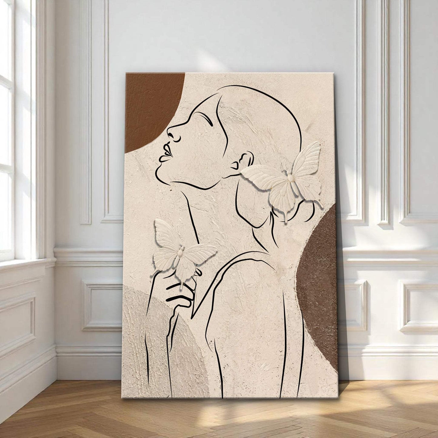 Minimalist Woman Line Art Canvas Wall Art - Tailored Canvases - Flyclothing LLC