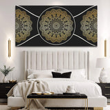 Gold Sacred Geometry Wall Art - Tailored Canvases - Flyclothing LLC