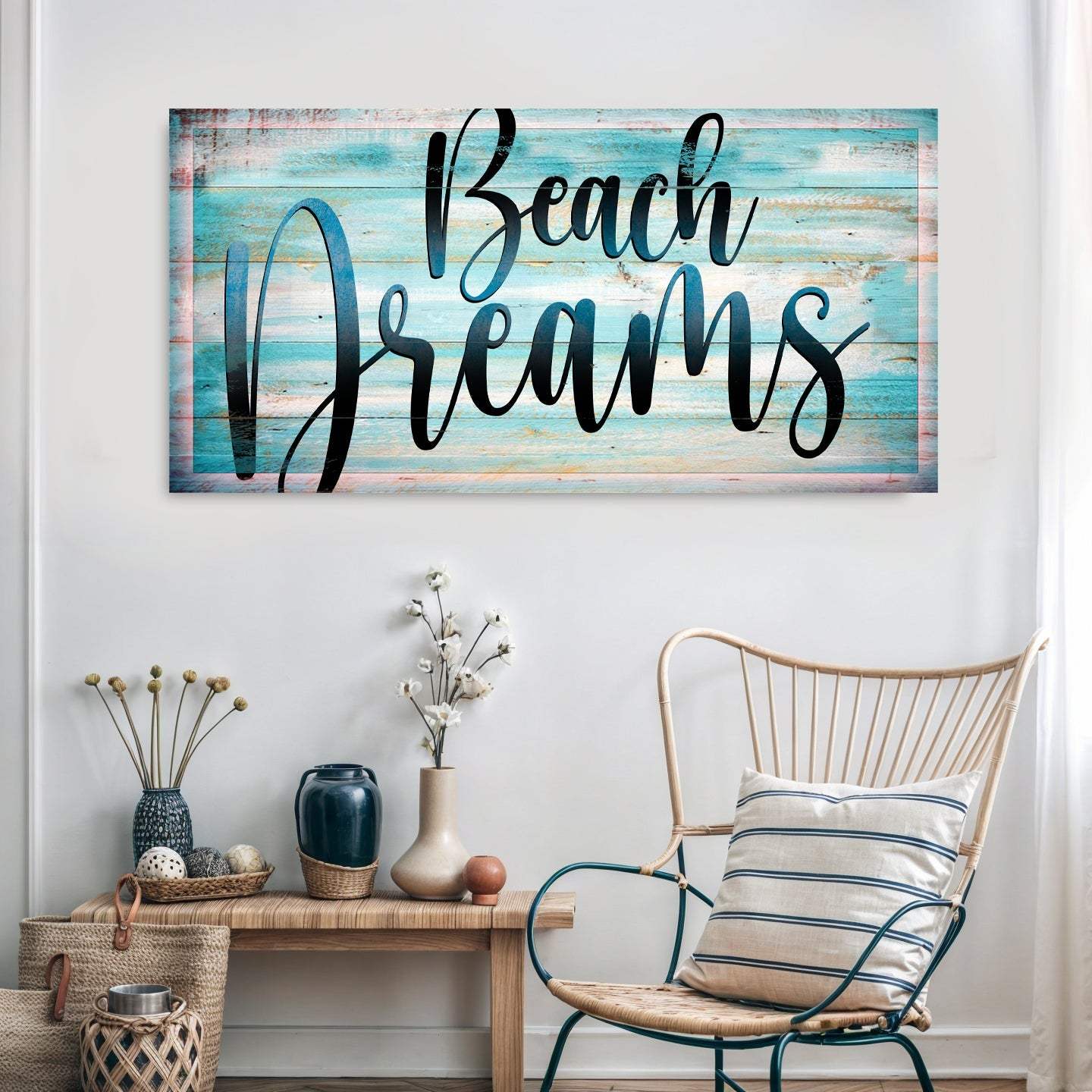 Beach Dreams Sign II - Tailored Canvases - Flyclothing LLC