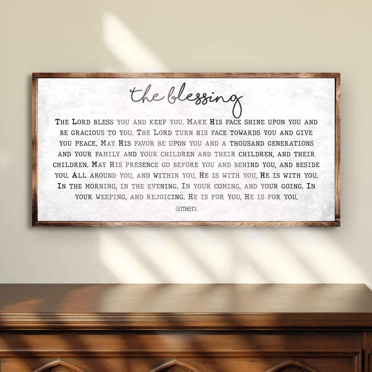 The Blessing Faith Sign II - Tailored Canvases - Flyclothing LLC