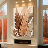 Abstract Autum Leaves Wall Art - Tailored Canvases - Flyclothing LLC