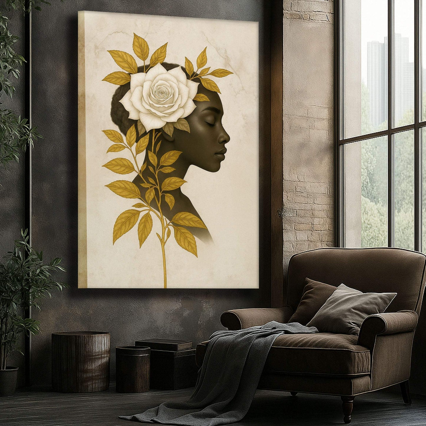 Floral Majesty Wall Art II - Tailored Canvases - Flyclothing LLC