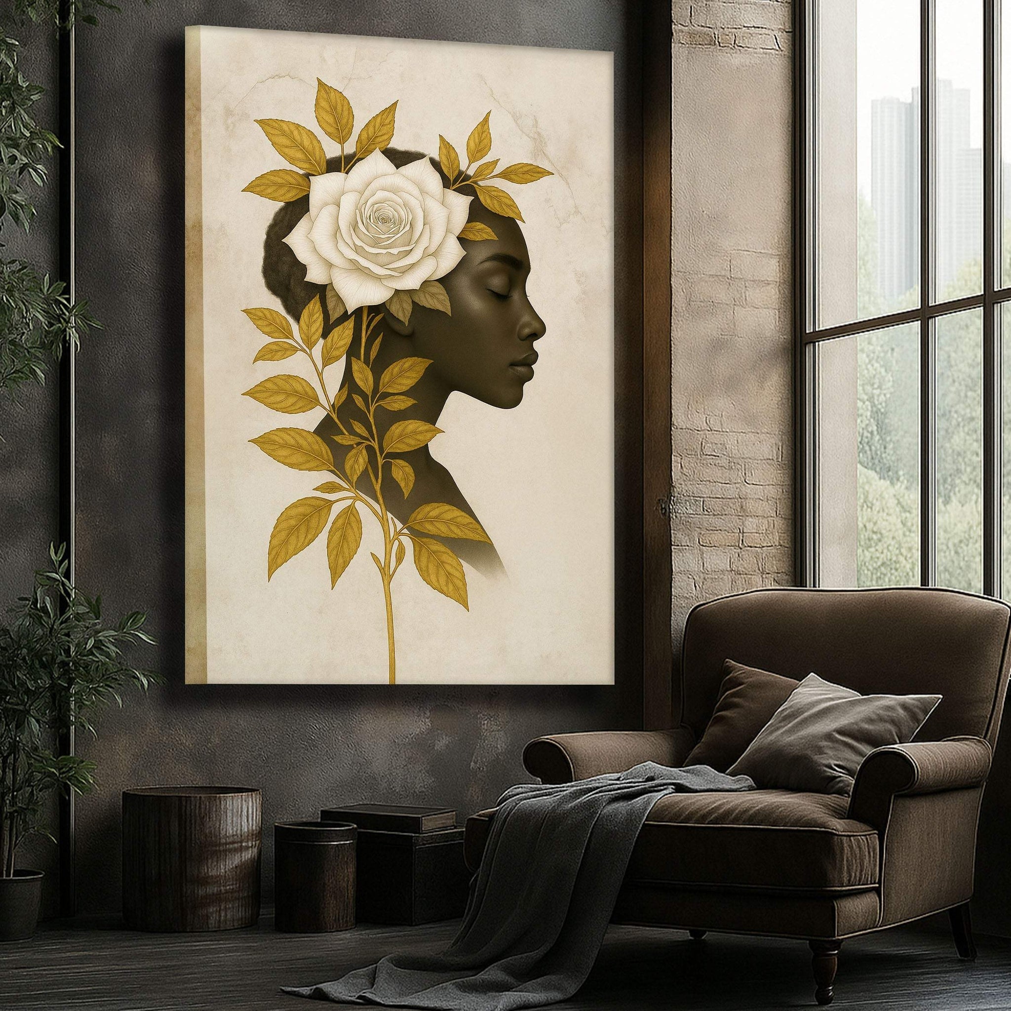 Floral Majesty Wall Art II - Tailored Canvases - Flyclothing LLC
