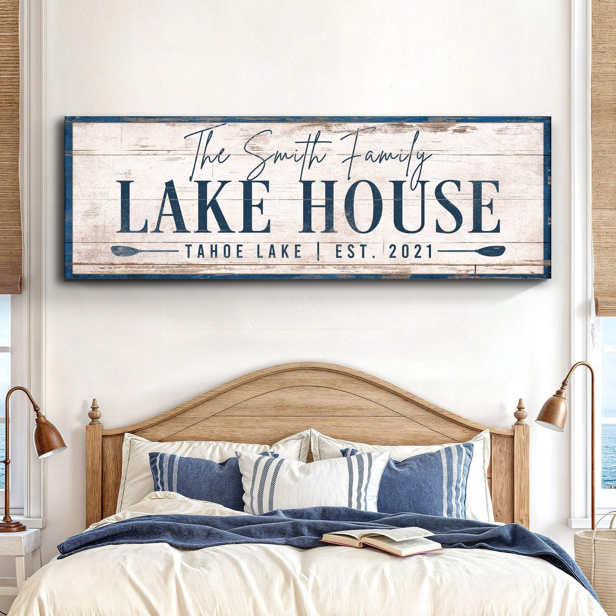Personalized Lake House Sign V - Tailored Canvases - Flyclothing LLC