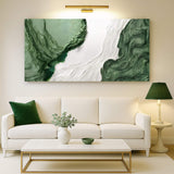 Green Rivers Abstract Wall Art V - Tailored Canvases - Flyclothing LLC