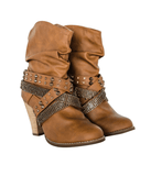 Short Change Booties in Tan - Naughty Monkey