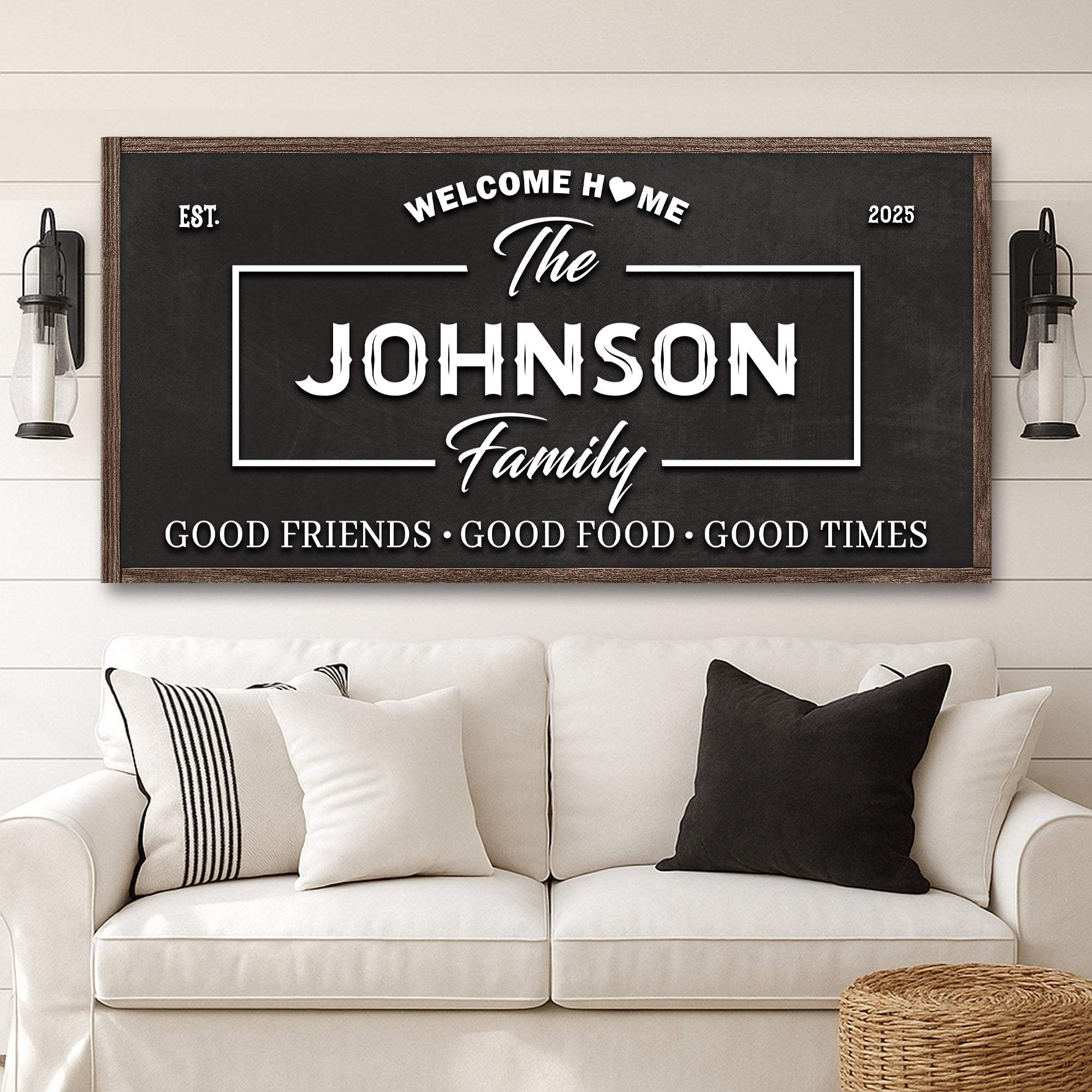 Welcome Home Wall Sign - Tailored Canvases - Flyclothing LLC