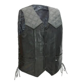 Hammer down Men's Western Style Leather Biker Vest - First Manufacturing Company - Flyclothing LLC