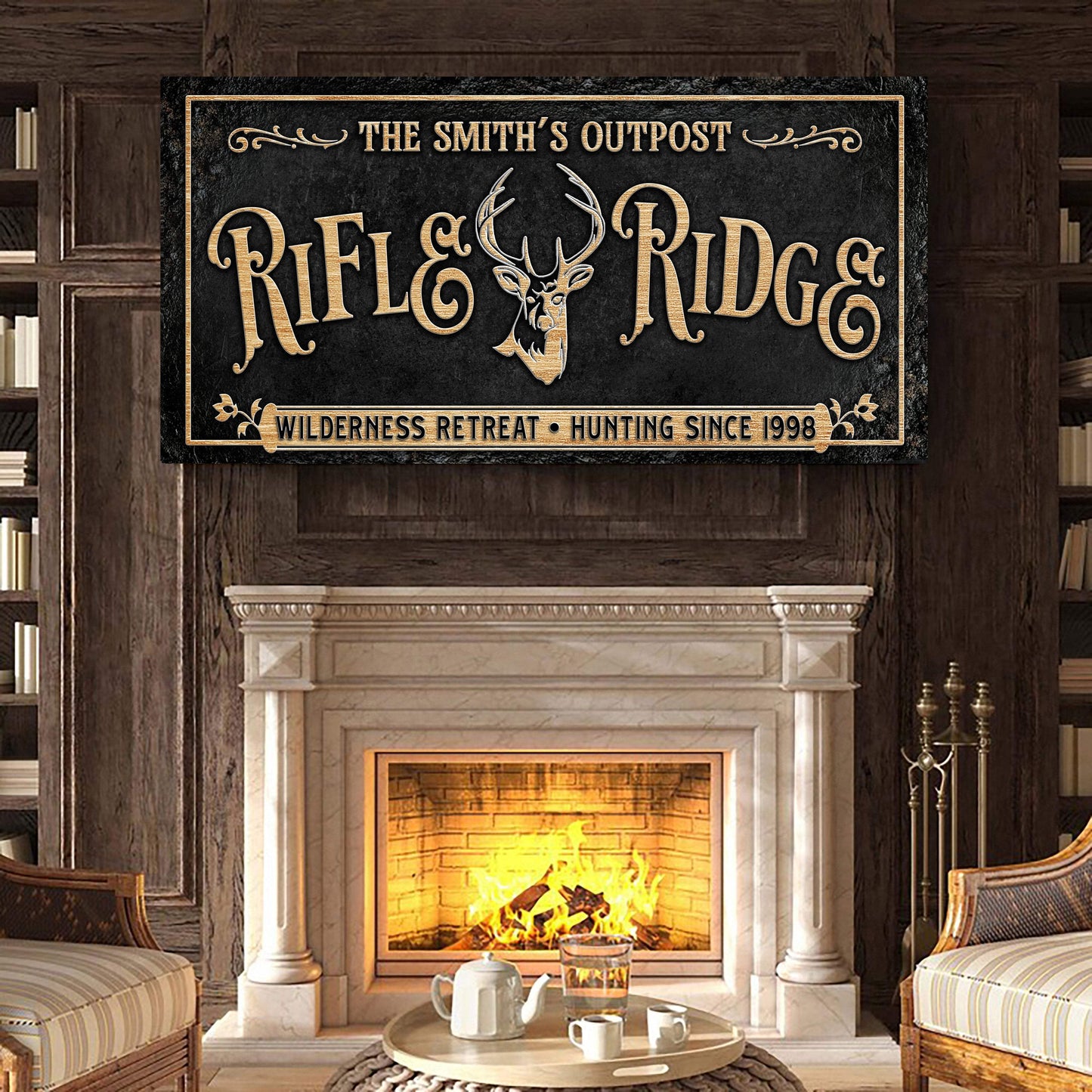 Personalized Rifle Ridge Family Sign - Tailored Canvases - Flyclothing LLC